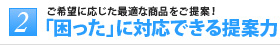 2 「困った」に対応できる提案力
